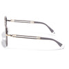 Hexagonal Polarized Sunglasses for Men & Women (Grey & Clear Lens | Grey Frame - SLPMG7204)