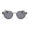 Round Polarized Sunglasses for Men & Women (Black Lens | Black Frame - SLPMG7213)