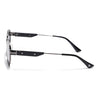 Round Polarized Sunglasses for Men & Women (Black Lens | Black Frame - SLPMG7213)