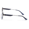 Round Polarized Sunglasses for Men & Women (Brown & Grey Lens | Black Frame - SLPMG7214)