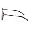 Round Polarized Sunglasses for Men & Women (Grey & Clear Lens | Black Frame - SLPMG7209)