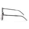 Round Polarized Sunglasses for Men & Women (Brown & Clear Lens | Grey Frame - SLPMG7211)