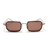 Rectangle Sunglasses (Brown Lens | Golden Frame - SLMG9086)