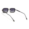 Rectangle Polarized Sunglasses (Black Lens | Gun Matel Frame - SLPMG9080)