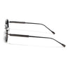 Rectangle Polarized Sunglasses (Black Lens | Gun Matel Frame - SLPMG9080)