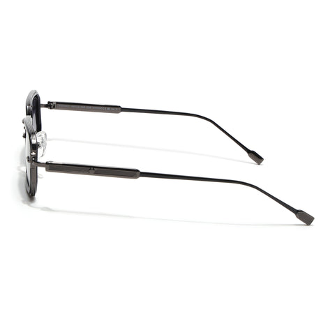 Rectangle Polarized Sunglasses (Black Lens | Gun Matel Frame - SLPMG9080)