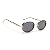Oval Polarized Sunglasses (Black Lens | Golden Frame - SLPMG9072)