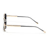Oval Polarized Sunglasses (Black Lens | Golden Frame - SLPMG9072)