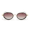 Oval Polarized Sunglasses (Brown Lens | Golden Frame - SLPMG9073)