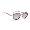Oval Polarized Sunglasses (Red Lens | Golden Frame - SLPMG9074)