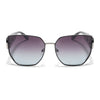 Oversize Polarized Sunglasses (Brown & Grey Lens | Grey Frame - SLPMG9103)