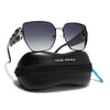 Oversize Polarized Sunglasses (Grey Lens | Grey Frame - SLPMG9104)