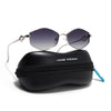 Hexagonal Polarized Sunglasses (Grey Lens | Silver Frame - SLPMG9076)