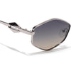 Hexagonal Polarized Sunglasses (Olive Lens | Silver Frame - SLPMG9077)