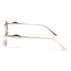 Hexagonal Polarized Sunglasses (Red Lens | Golden Frame - SLPMG9079)