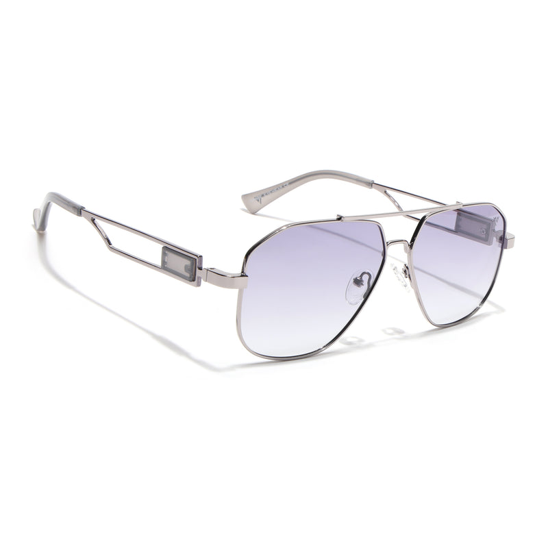 Wayfarer Sunglasses (Purple Lens | Grey Frame - SLMG9018)