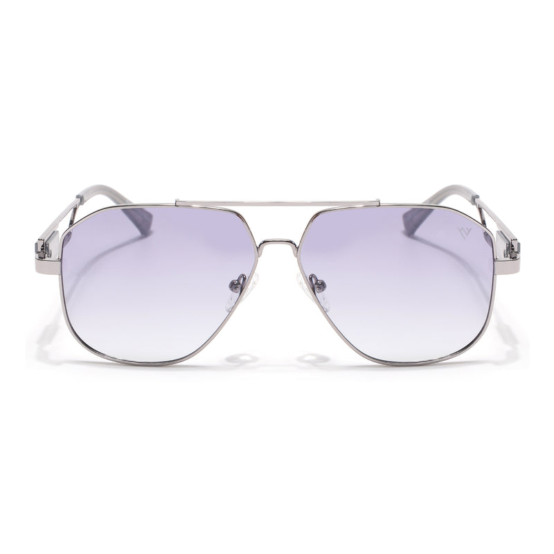 Wayfarer Sunglasses (Purple Lens | Grey Frame - SLMG9018)