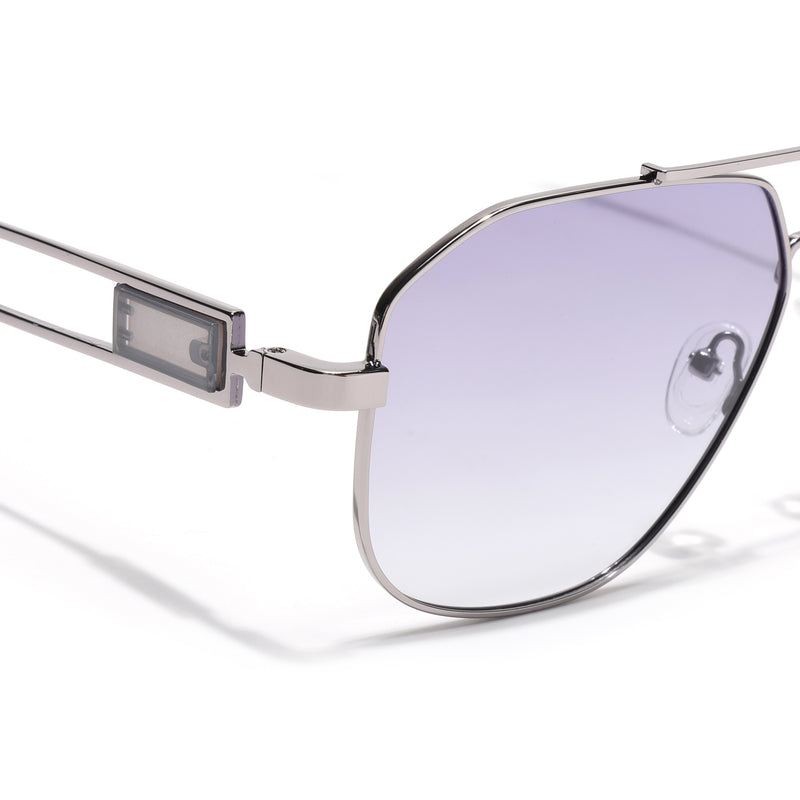 Wayfarer Sunglasses (Purple Lens | Grey Frame - SLMG9018)