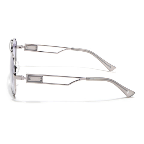 Wayfarer Sunglasses (Purple Lens | Grey Frame - SLMG9018)