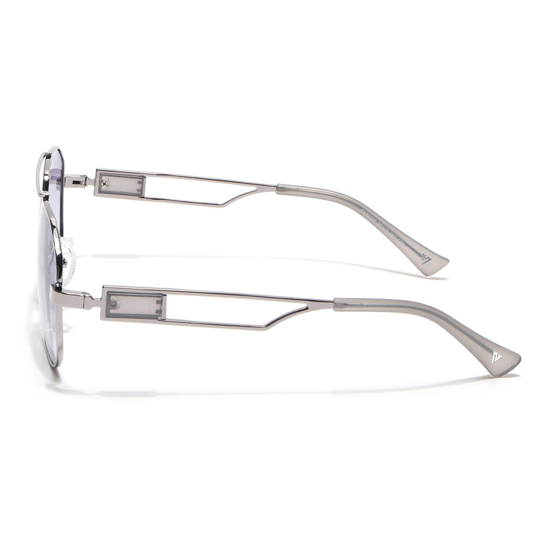 Wayfarer Sunglasses (Purple Lens | Grey Frame - SLMG9018)