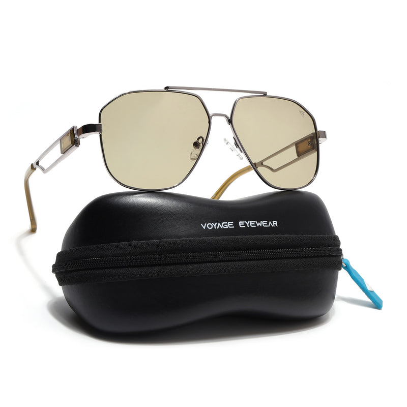 Wayfarer Sunglasses (Green Lens | Grey Frame - SLMG9019)