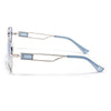 Wayfarer Sunglasses (Blue Lens | Silver Frame - SLMG9020)