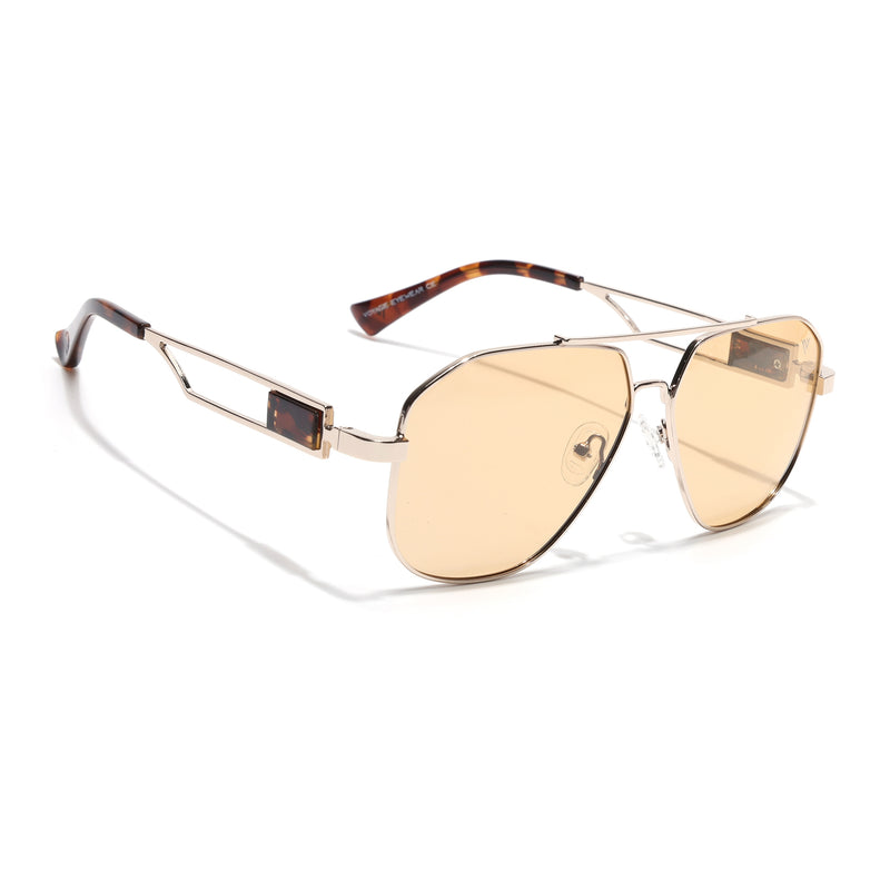 Wayfarer Sunglasses (Yellow Lens | Golden Frame - SLMG9021)