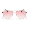 Wayfarer Sunglasses (Pink Lens | Golden Frame - SLMG9022)