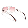 Wayfarer Sunglasses (Pink Lens | Golden Frame - SLMG9022)