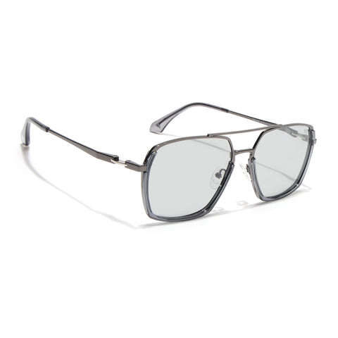 Wayfarer Polarized Sunglasses (Grey Lens | Gun Matel Frame - SLPMG9033)