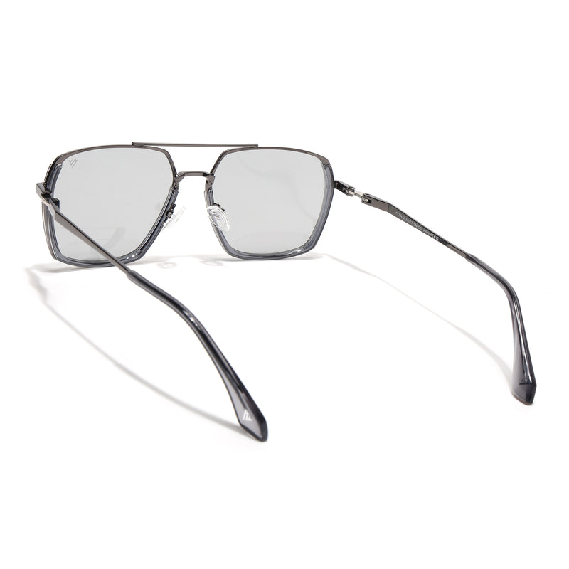 Wayfarer Polarized Sunglasses (Grey Lens | Gun Matel Frame - SLPMG9033)