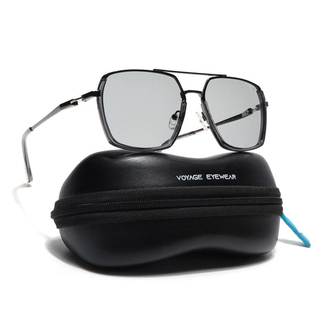 Wayfarer Polarized Sunglasses (Grey Lens | Gun Matel Frame - SLPMG9033)