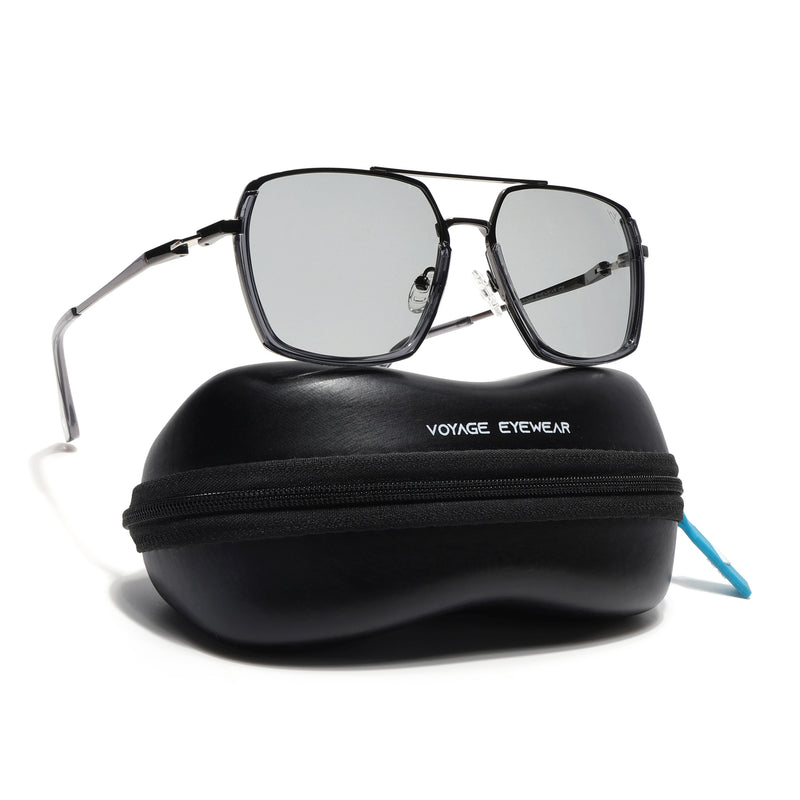 Wayfarer Polarized Sunglasses (Grey Lens | Gun Matel Frame - SLPMG9033)