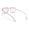 Wayfarer Polarized Sunglasses (Brown & Grey Lens | Silver Frame - SLPMG9034)