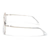 Wayfarer Polarized Sunglasses (Brown & Grey Lens | Silver Frame - SLPMG9034)