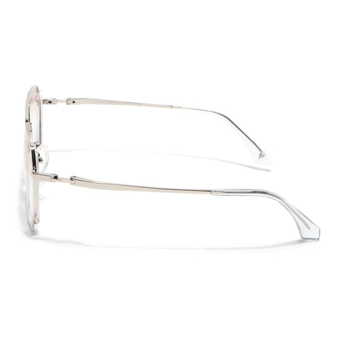 Wayfarer Polarized Sunglasses (Brown & Grey Lens | Silver Frame - SLPMG9034)