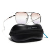 Wayfarer Polarized Sunglasses (Brown & Grey Lens | Silver Frame - SLPMG9034)