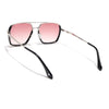 Wayfarer Polarized Sunglasses (Red Lens | Silver Frame - SLPMG9035)