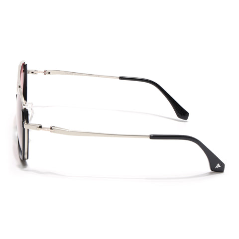 Wayfarer Polarized Sunglasses (Red Lens | Silver Frame - SLPMG9035)
