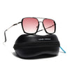 Wayfarer Polarized Sunglasses (Red Lens | Silver Frame - SLPMG9035)