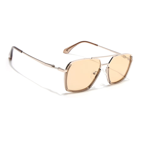 Wayfarer Polarized Sunglasses (Yellow Lens | Golden Frame - SLPMG9037)