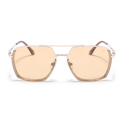 Wayfarer Polarized Sunglasses (Yellow Lens | Golden Frame - SLPMG9037)