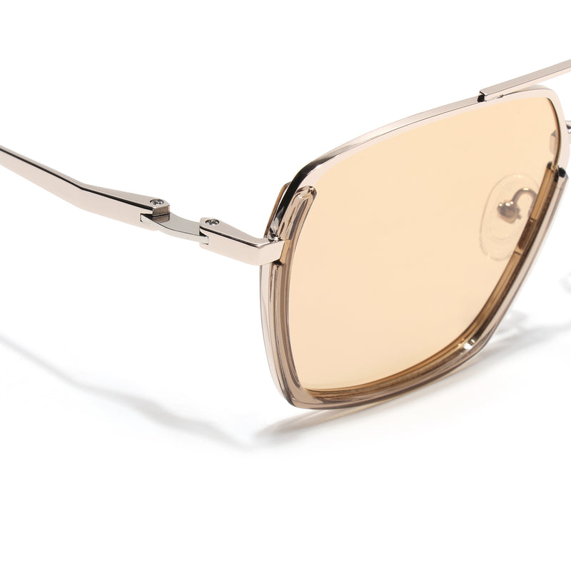 Wayfarer Polarized Sunglasses (Yellow Lens | Golden Frame - SLPMG9037)