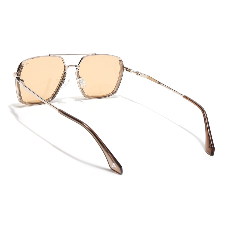 Wayfarer Polarized Sunglasses (Yellow Lens | Golden Frame - SLPMG9037)