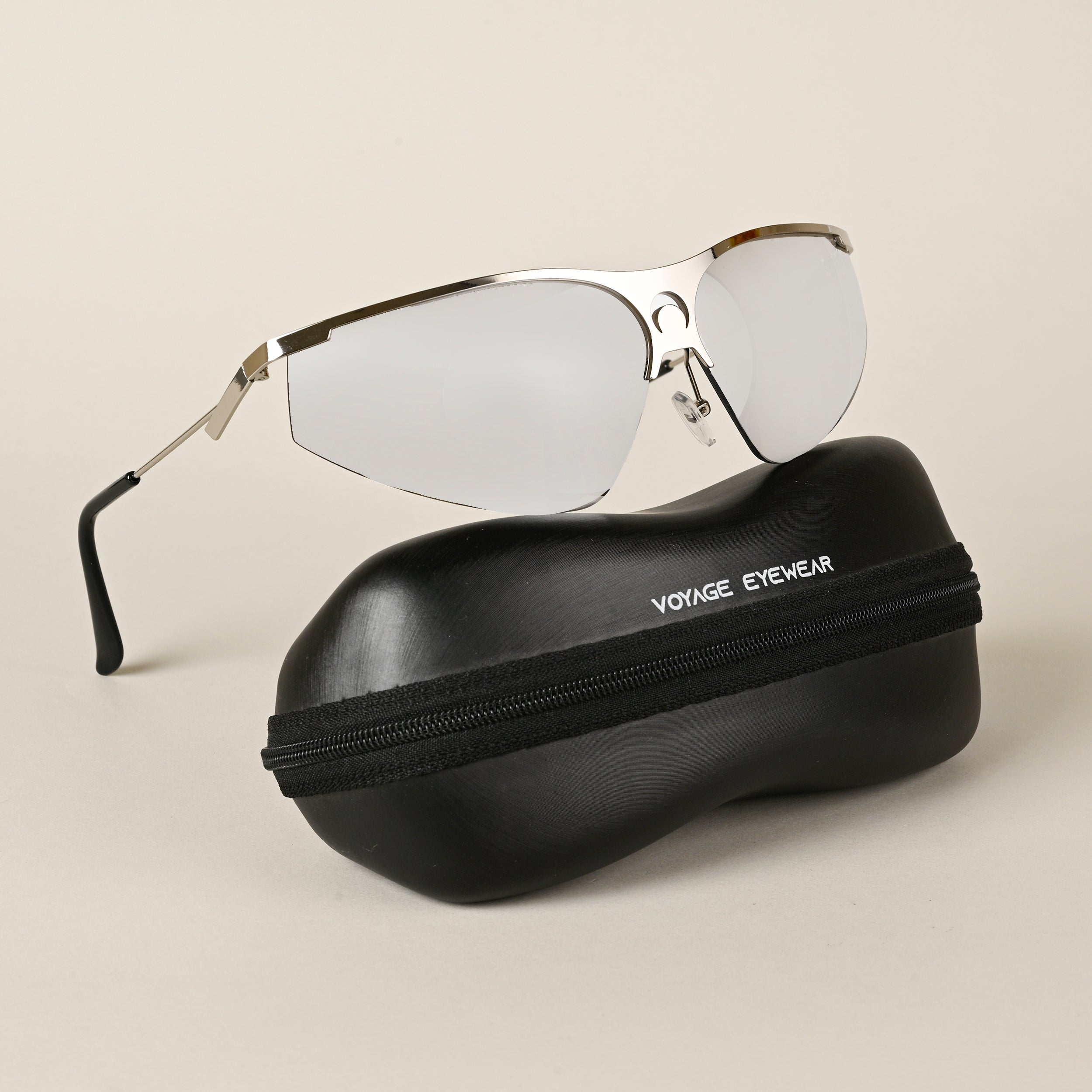 Voyage Grey Wrap-Around Sunglasses for Men & Women - MG4220