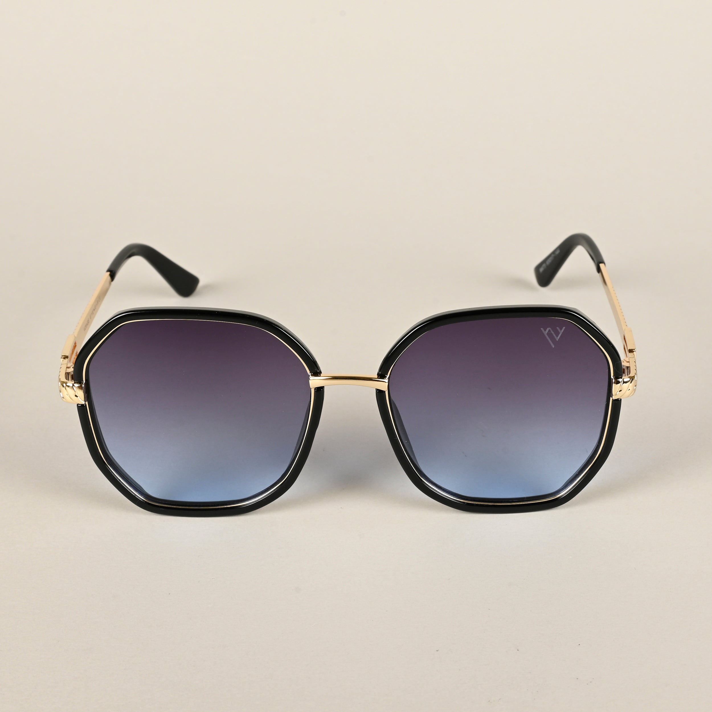 Voyage Voilet & Blue Geometric Sunglasses for Men & Women - MG4199