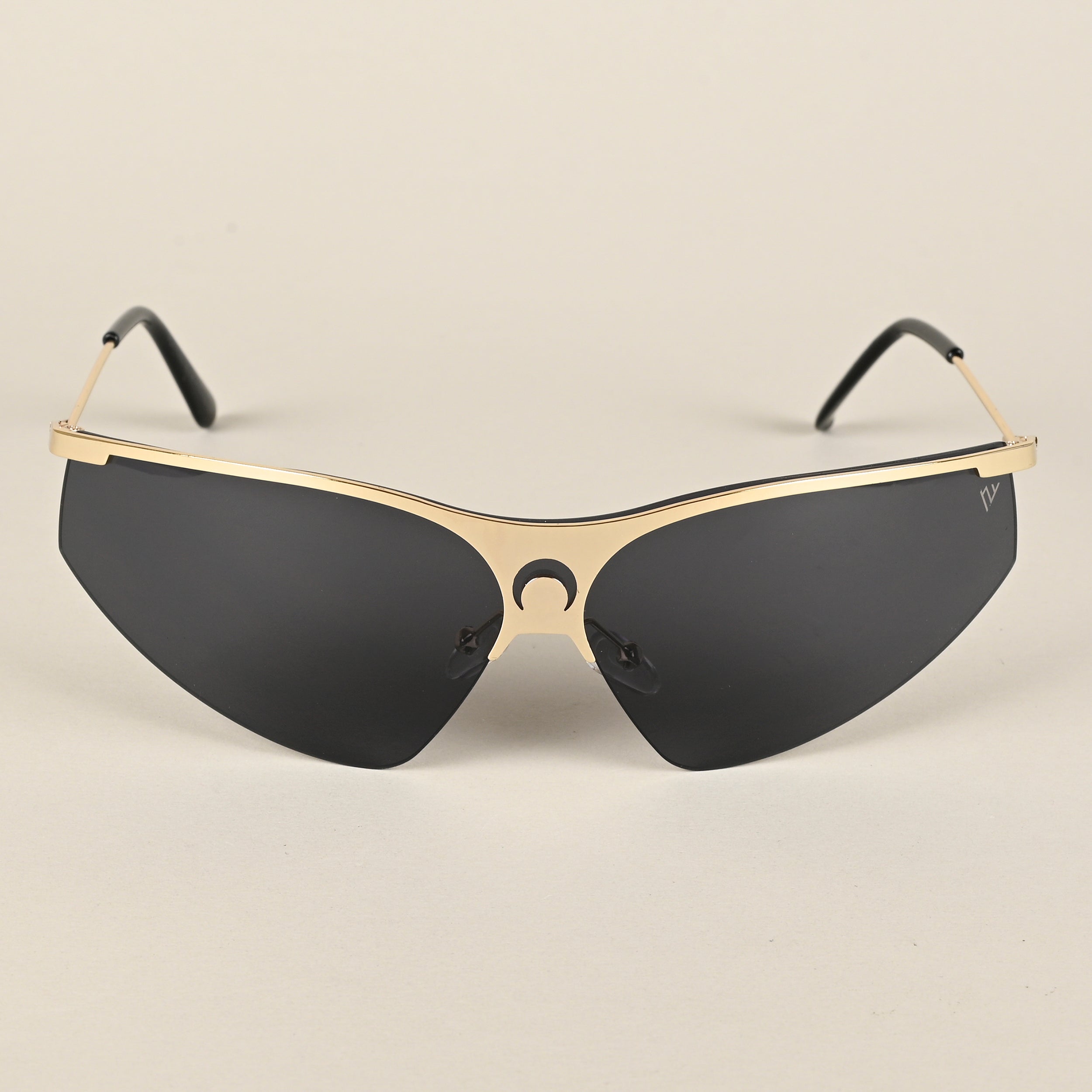 Voyage Black Wrap-Around Sunglasses for Men & Women - MG4219