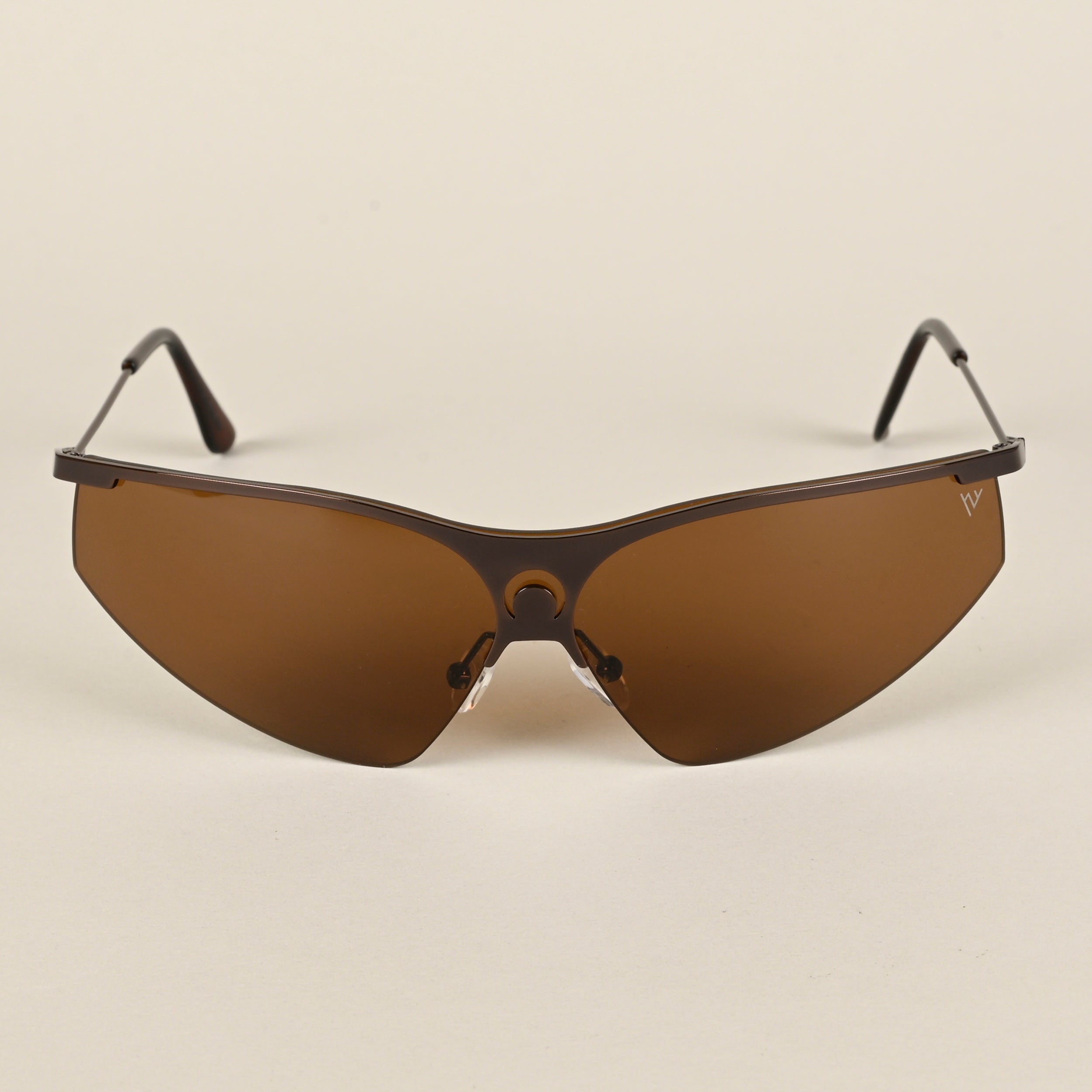 Voyage Brown Wrap-Around Sunglasses for Men & Women - MG4223