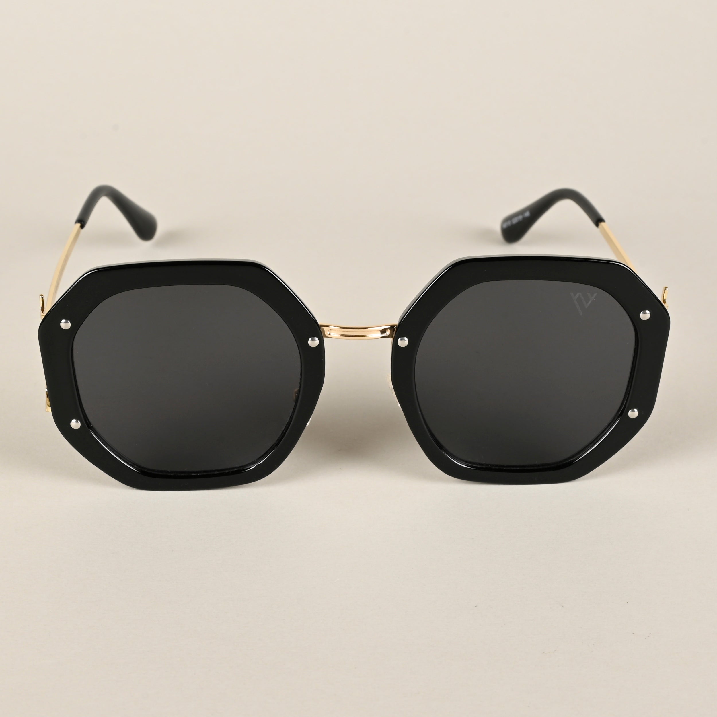 Voyage Black Geometric Sunglasses for Men & Women (315MG4198)