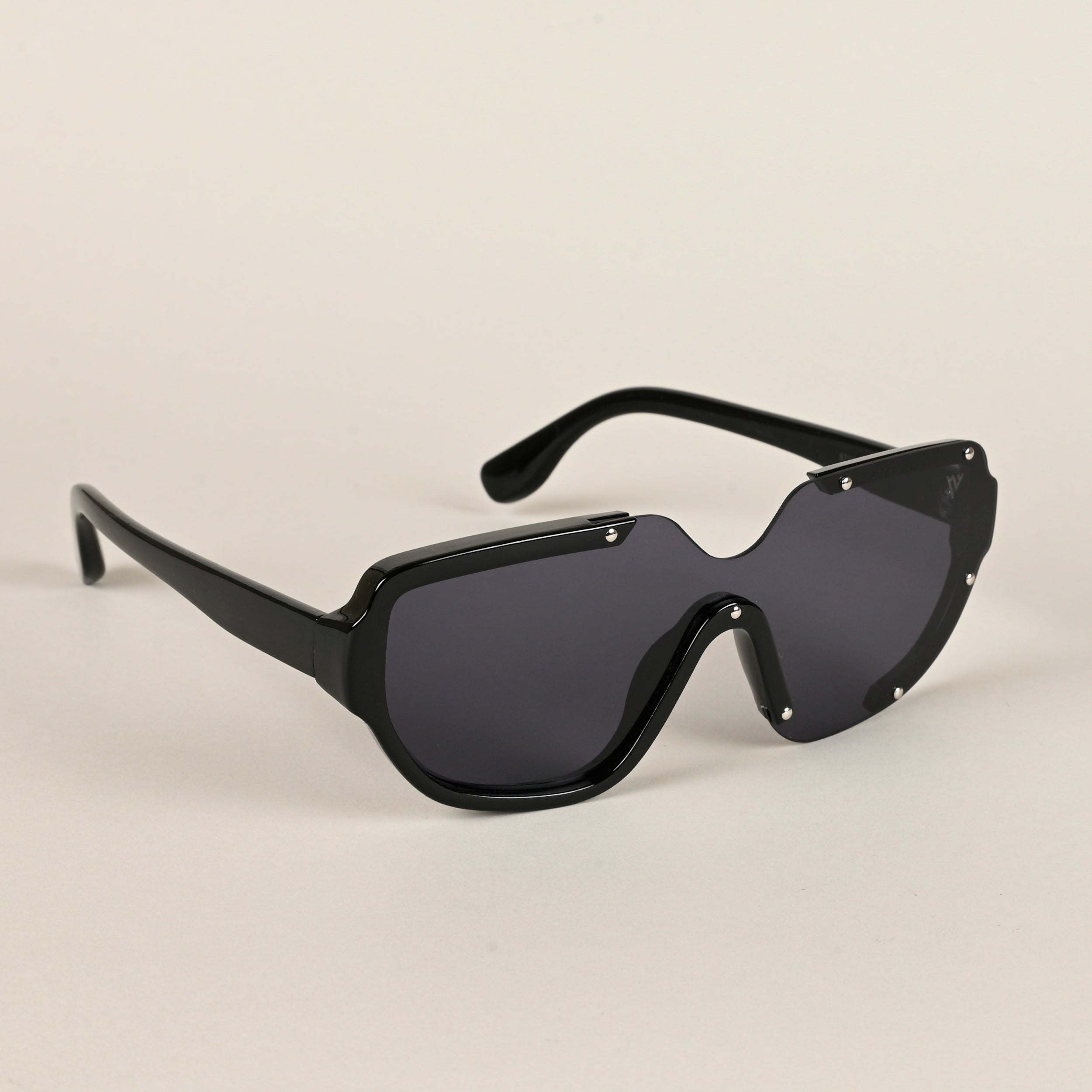 Voyage Black Wayfarer Sunglasses for Men & Women (8721MG4183)